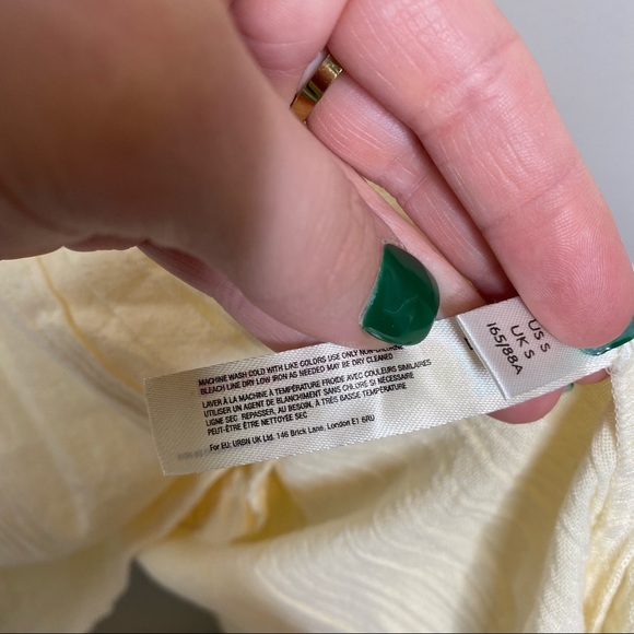 NEW NWT Free People Happy With You Mini Dress Tiered Smocked Ivory Summer Dress - Picture 10 of 15